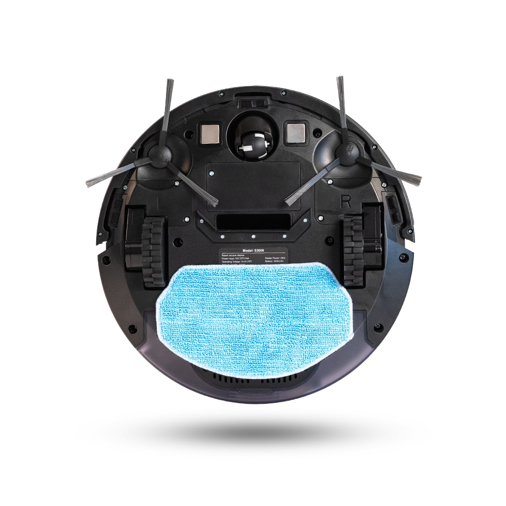 RONZO ATOM IQ Roboter-Staubsauger und Bodenreiniger mit Ladestation