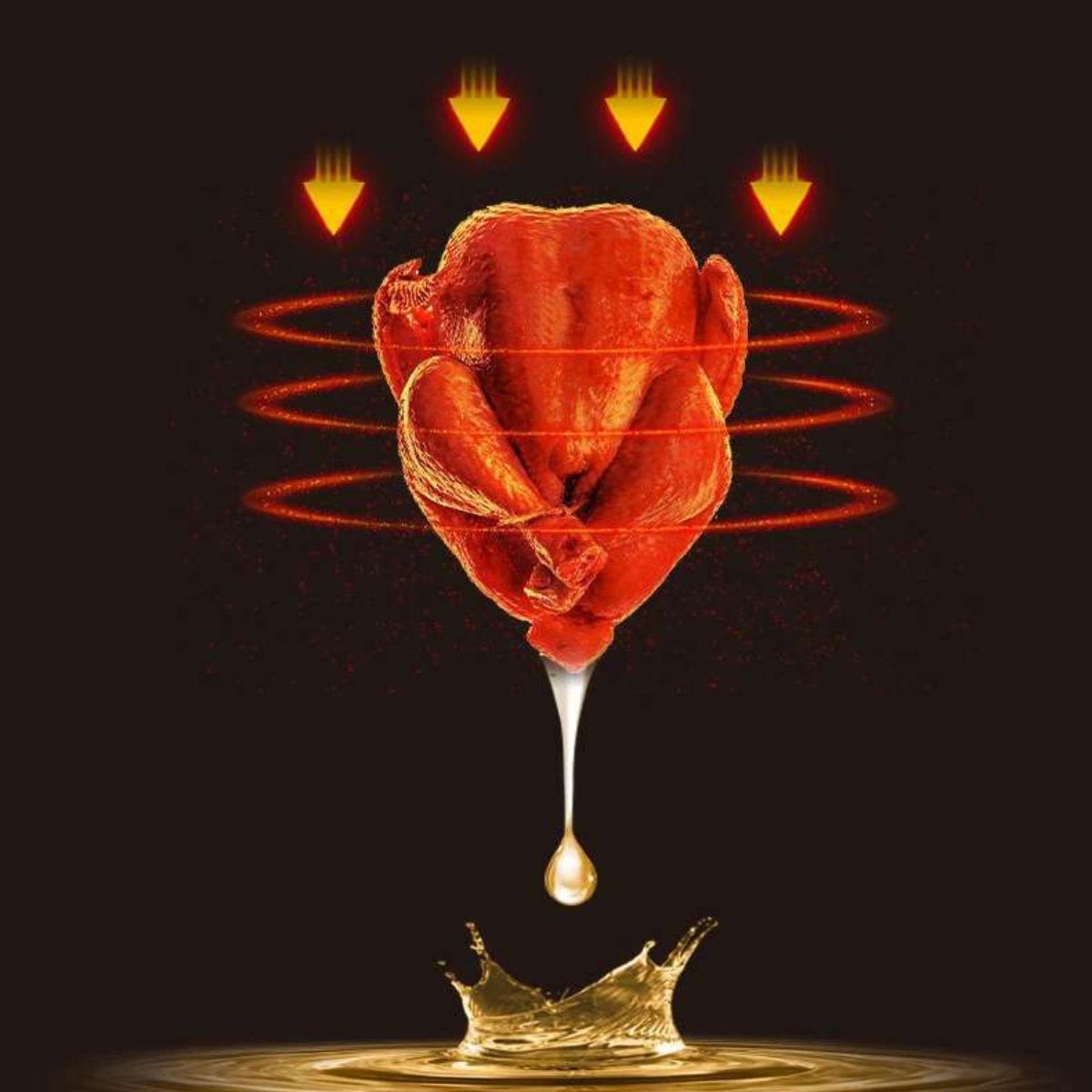 Heißluftfritteuse, 4,5 L Fassungsvermögen