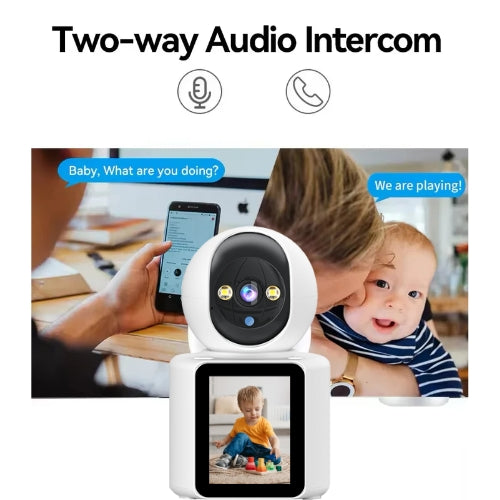 Intelligenter kabelloser Babyphone mit Nachtsicht und Zwei-Wege-Video- und Audioverbindung