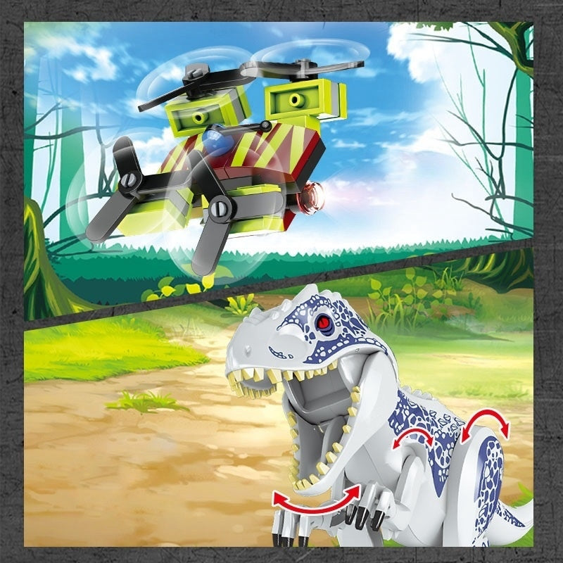 Dinosaurier-Welt Baustein-Set 528 Stück