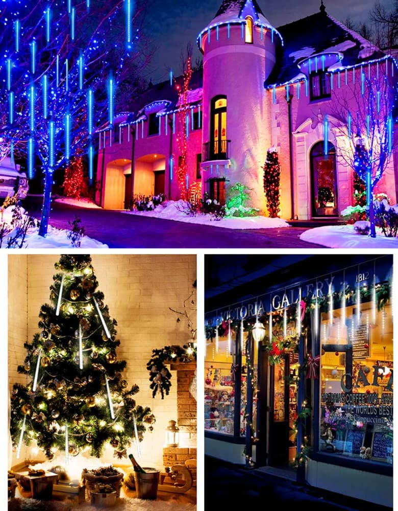 LED-Meteore - Weihnachtsbeleuchtung 3m