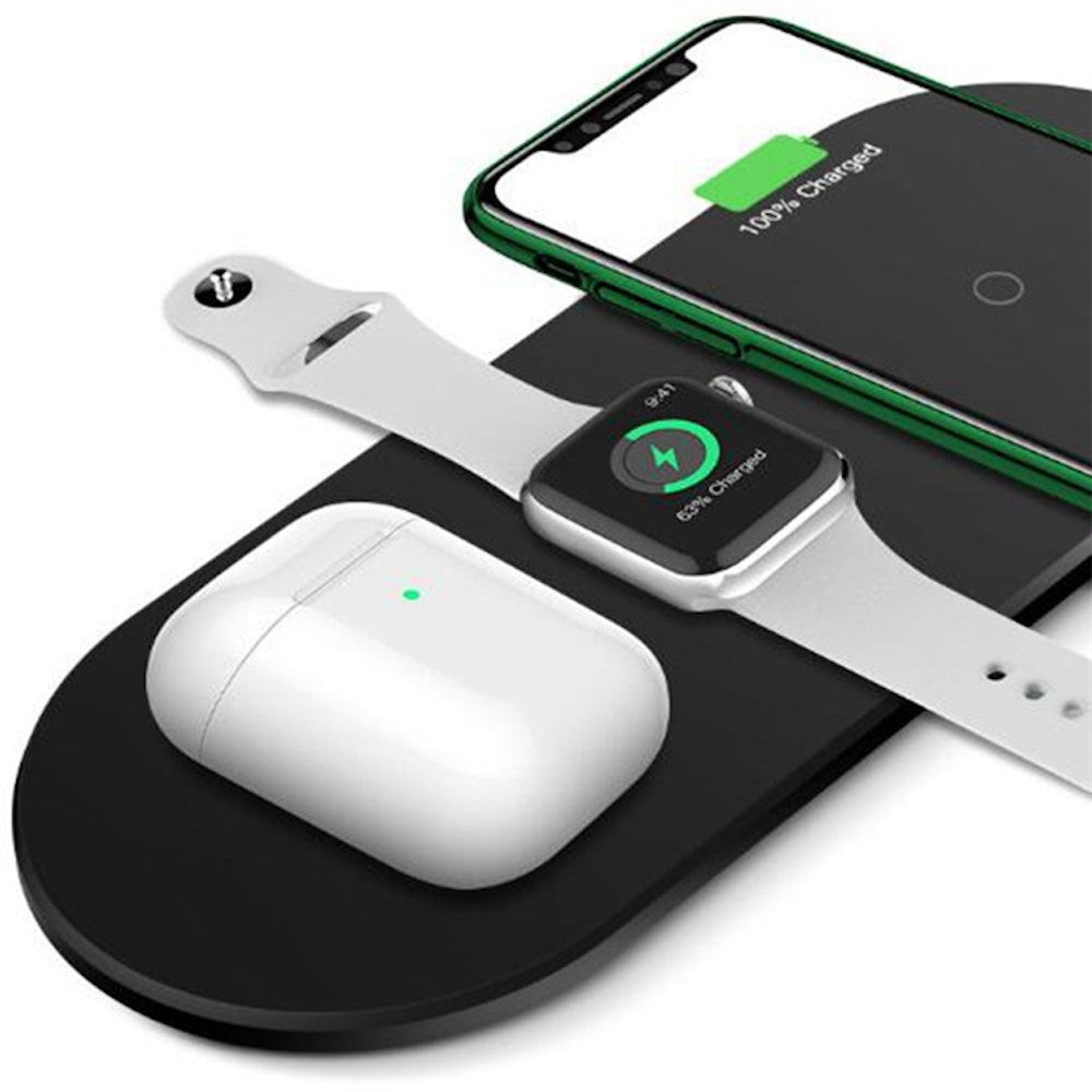3 in 1 kabelloses Ladegerät für Mobiltelefon, Kopfhörer und Uhr