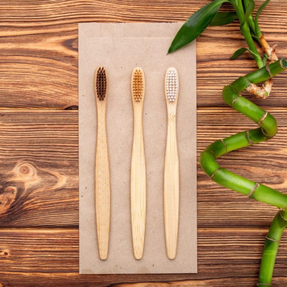Bambus-Zahnbürste - Satz von 4 Stück