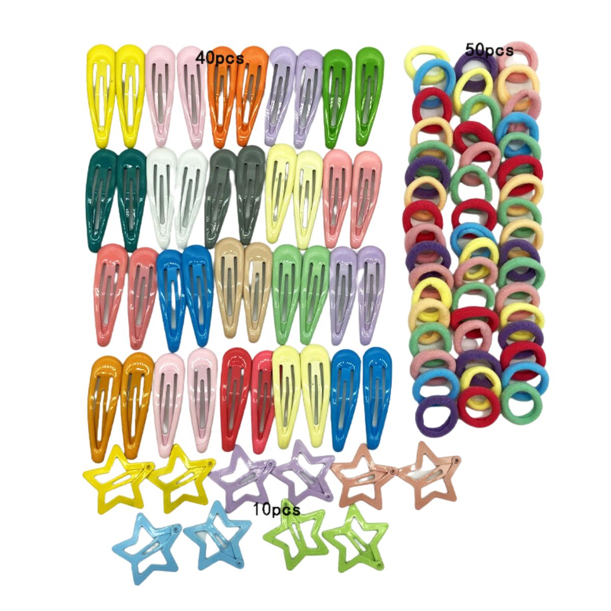 100 Stück Haargummis