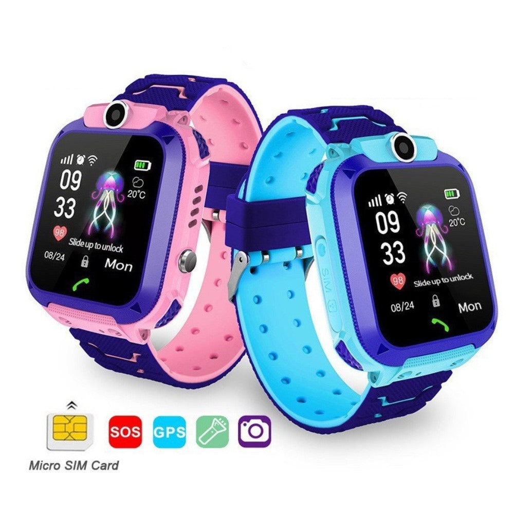 Kinder-Smartwatch mit Kamera, wasserdicht, GPS-Tracking und Anrufen, SOS-Taste