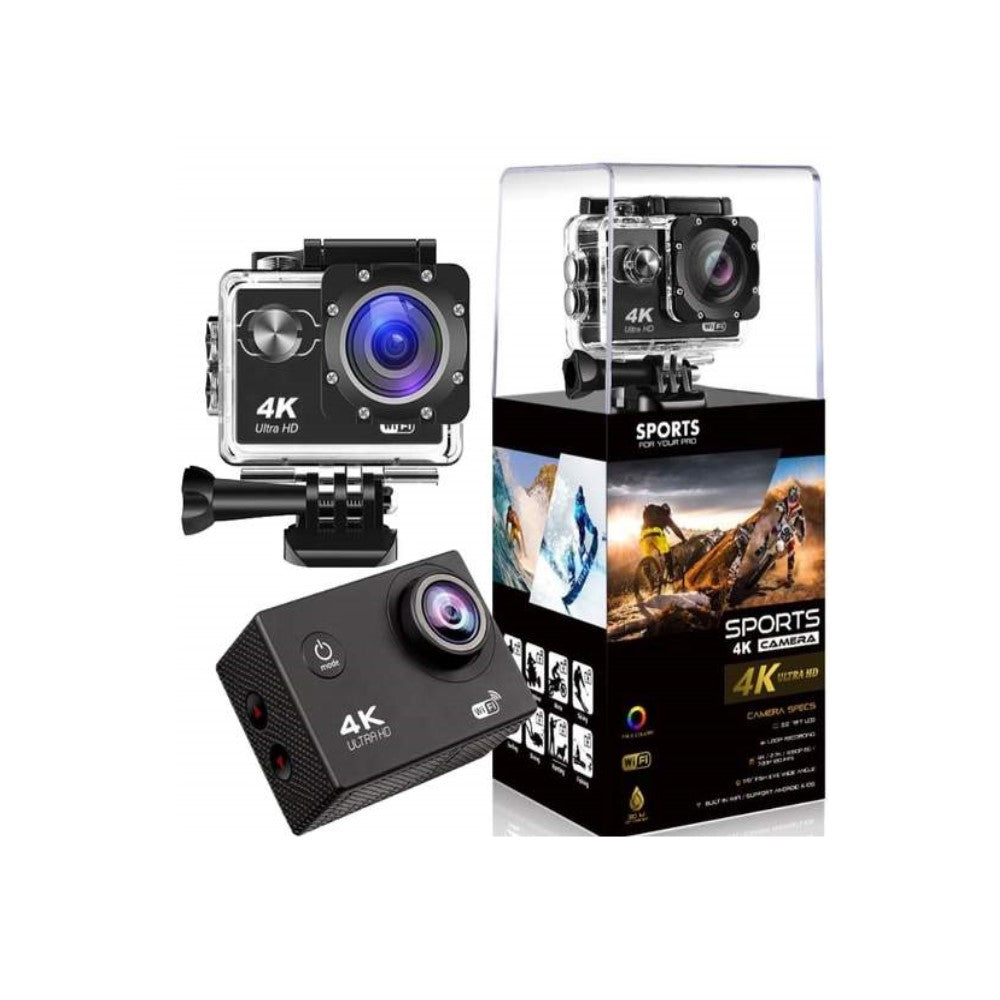 4K Ultra HD Action Kamera, wasserdicht, WiFi