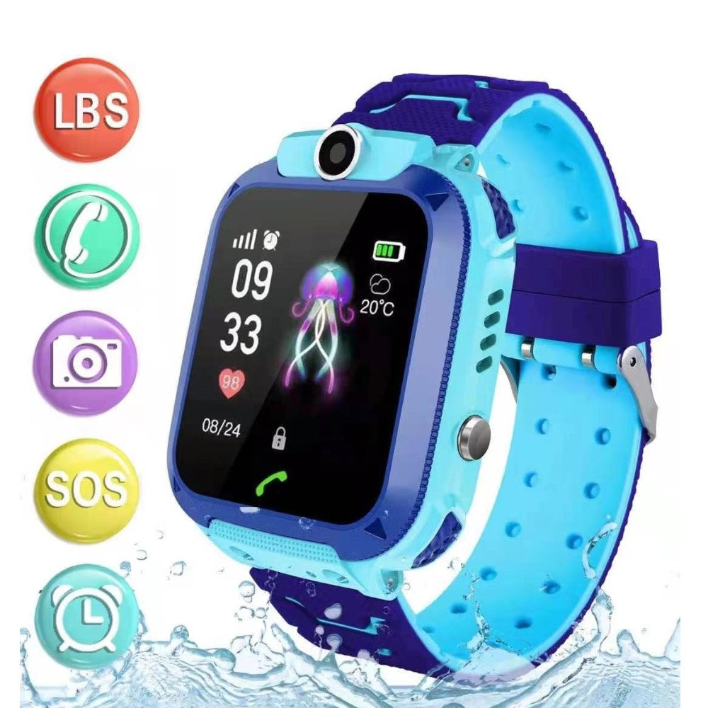 Kinder-Smartwatch mit Kamera, wasserdicht, GPS-Tracking und Anrufen, SOS-Taste