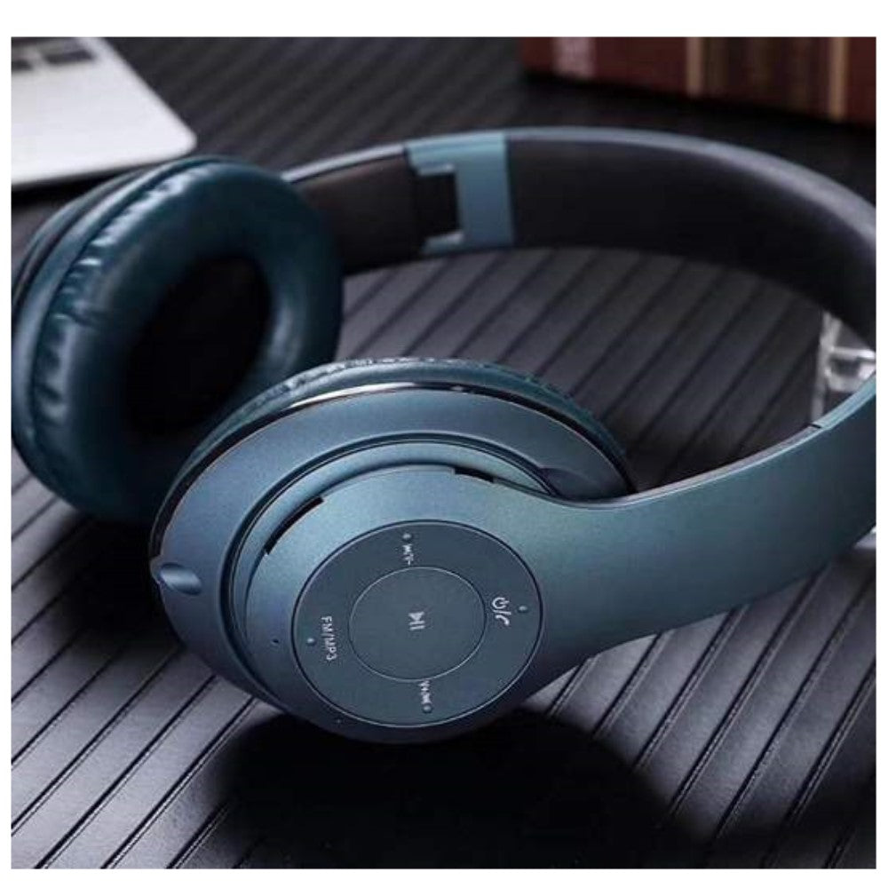 Drahtlose WiFi-Kopfhörer, Extra Bass, Anrufe, Radio, Bluetooth