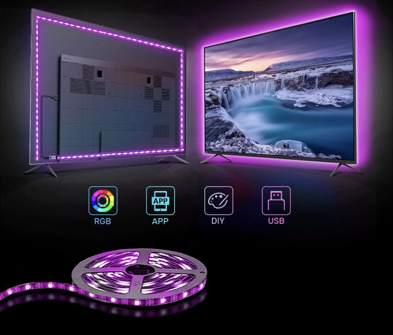 LED RGB Streifen Für TV-GERÄT
