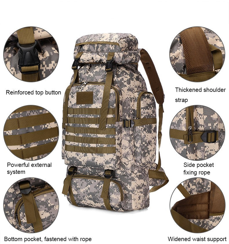 Taktischer Rucksack 80L zum Wandern