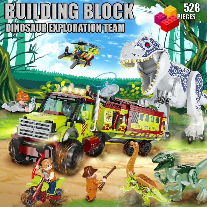 Dinosaurier-Welt Baustein-Set 528 Stück
