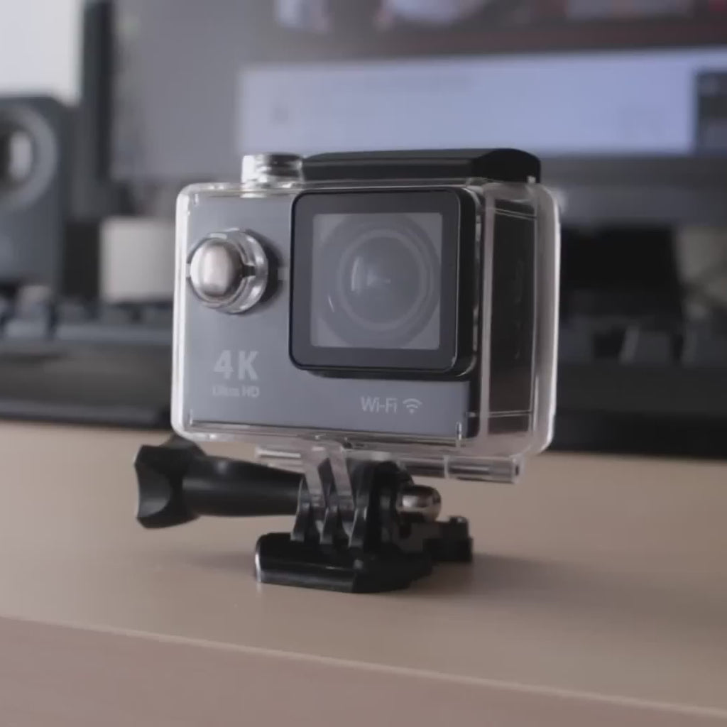 WiFi Action Cam FHD 1080P – Wasserdicht Bis 30 M, Mit 2 Akkus (1050 MAh) Und Zubehörset Für Fahrrad, Helm & Mehr WiFi Action Cam FHD 1080P – Wasserdicht Bis 30 M, Mit 2 Akkus (1050 MAh) Und Zubehörset Für Fahrrad, Helm & Mehr