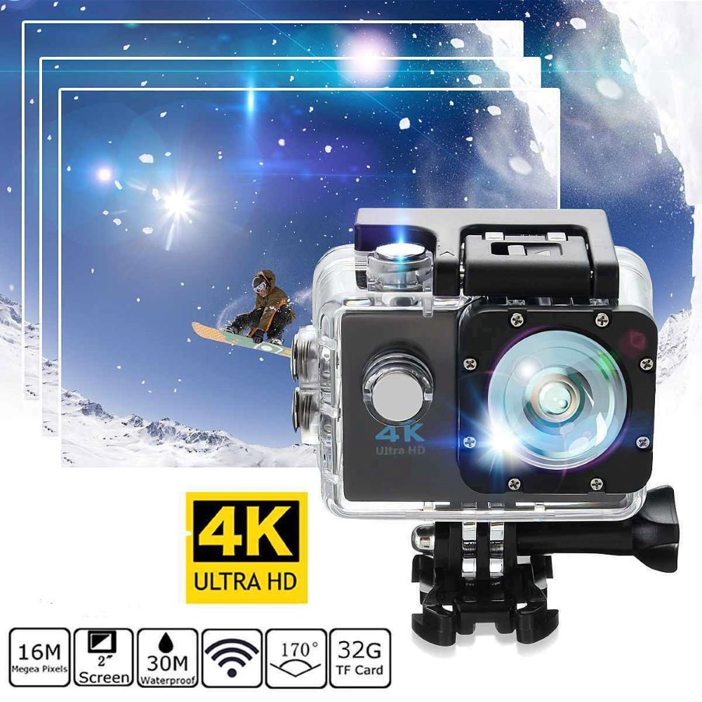 4K Ultra HD Action Kamera, wasserdicht, WiFi